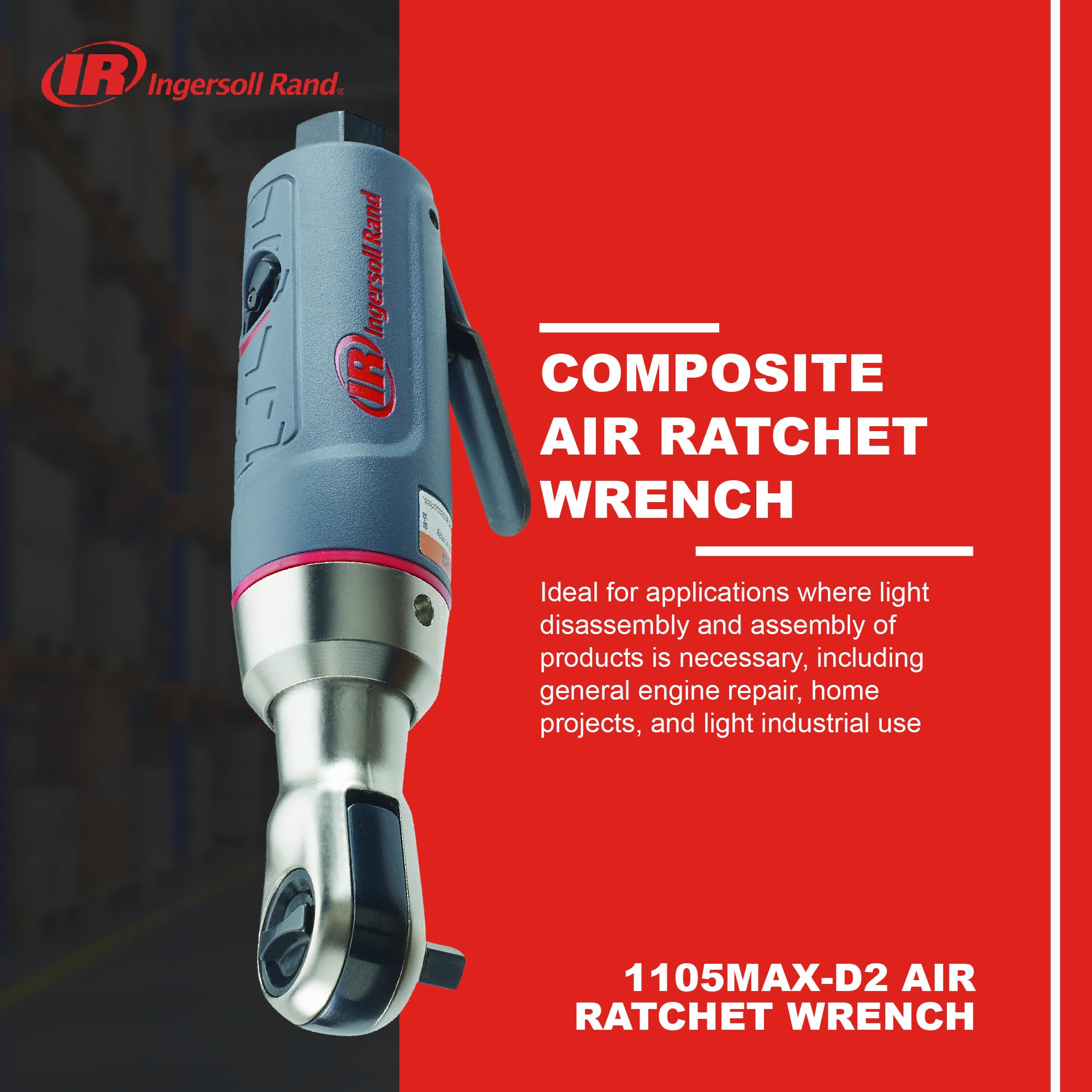 INGERSOLL RAND エアーラチェット 1105MAX 中古 Ingersoll Rand 1105MAX-D2 1/4-Inch Composite Air Ratchet